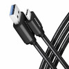Kaabel USB-C/USB-A Axagon BUCM3-AM20AB, 2 m, must