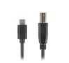 Kaabel USB-C/USB-B Lanberg CA-USBA-13CC-0030-BK, 3 m, must