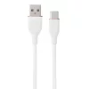Kaabel USB Type-A/Type-C Hismart, 1 m, valge