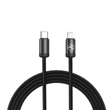Kaabel USB-C - Lightning Tellur TLL155781, 1 m, 3A, PD27W, must