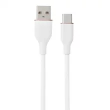Kaabel USB Type-A/Type-C Hismart, 1 m, valge