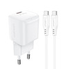 Laadija ACEFAST A77 Mini PD 30W, USB-C kaabel kaasas, valge