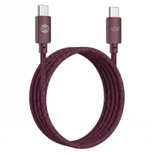 Kaabel USB-C Forever Vibe, 1 m, 60W, bordo