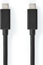 Kaabel USB-C Nedis USB 3.2 Gen 2x2, 1 m, must
