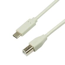 Kaabel USB-C/USB-B Logilink CU0160, 1 m, valge