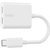 Adapter USB-C Belkin F7U081BTWH, valge