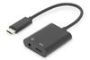 Adapter USB-C Digitus AK-300400-002-S, 0,2 m, must
