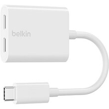 Adapter USB-C Belkin F7U081BTWH, valge