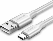 Kaabel USB-A/USB-C Ugreen US287, 1,5 m, valge