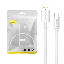 Kaabel USB-A/USB-C Baseus Superior, 0,25 m, valge