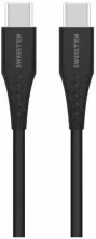 Kaabel USB-C Swissten PD 5A 100W, 2,5 m, must