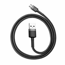 Laadimisjuhe Micro USB Baseus CAMKLF-BG1, 1 m, hall/must