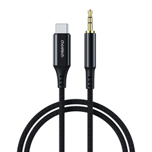 Kaabel USB-C/3,5 mm Choetech AUX006, 1 m, must