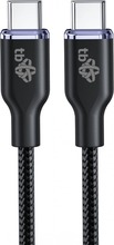 Kaabel USB-C TB Print Glamour, 1.5 m, 60W, must