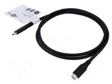 USB-C kaabel Goobay 74200, 1 m, 100 W, must
