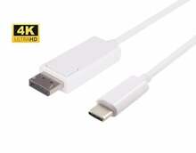 Kaabel USB-C MicroConnect USB3.1CDPB2W, 2 m, valge