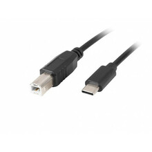 Kaabel USB-C/USB-B Lanberg CA-USBA-13CC-0018-BK, 1,8 m, must