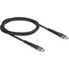 Kaabel USB-C Delock 81124, USB 2.0, 60W, 1 m, must