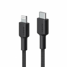 Kaabel Lightning/USB-C Aukey CB-CL03, 2 m, must