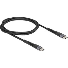 Kaabel USB-C Delock 81124, USB 2.0, 60W, 1 m, must