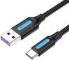 Kaabel USB-A/USB-C Vention CORBH, 2 m, must