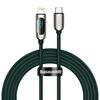 Kaabel USB-C/Lightning Baseus CATLSK-A06, 2 m, roheline