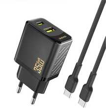 Seinalaadija USB-A/USB-C Dudao A27MaxCEU PD QC 35W, must