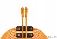 Kaabel USB-C Tether Tools TetherPro Optima 10G, 9,4 m, oranž
