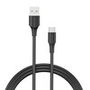 Kaabel USB-A/USB-C Vention CTHBD, 0,5 m, must