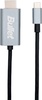 Kaabel USB-C/HDMI Bullet, 1 m, must