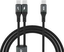 Kaabel 2in1 Dudao L3F, 100W, 1.2 m, must