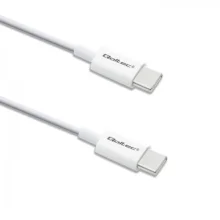 Kaabel USB-C Qoltec 52359, 1 m, valge