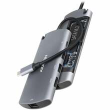 USB-C jagaja Axagon HMC-6M2, 6-in-1, hall