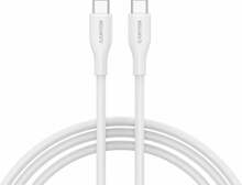 Kaabel USB-C Canyon CC60SC10, 1 m, 60 W, silikoon, valge