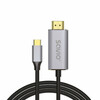 Kaabel USB-C/HDMI Savio CL-171, 2 m, hõbe/must