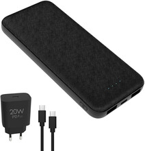 Akupank Platinet PMPB10SETB, 10000 mAh, must