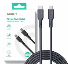 USB-C kaabel Aukey CB-SCC101, 1 m, must