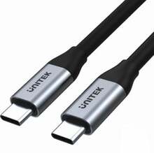 USB-C kaabel Unitek C14091ABK, 2 m, must/hall