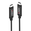 Kaabel USB-C Lindy 43308, 5 m, must, USB 3.2 Gen 2, PD 60W
