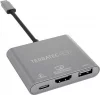 USB-C dokk Terratec Connect C3, USB 3.2 Gen 1, hõbe