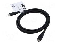 Kaabel USB-C Goobay 74201, 1.5 m, 100 W, USB 3.2
