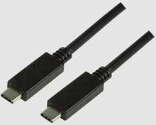 Kaabel USB-C Logilink CU0128, 0,5 m, must