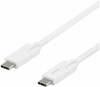 Kaabel USB-C Deltaco USBC-1504M, 2 m, valge