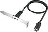 Kaabel USB Graugear G-AD-ETC-10G, Type-E to Type-C, PCI kinnitus