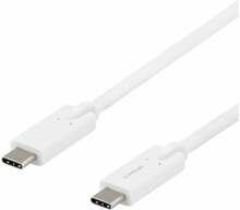 Kaabel USB-C Deltaco USBC-1504M, 2 m, valge