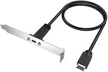 Kaabel USB Graugear G-AD-ETC-10G, Type-E to Type-C, PCI kinnitus