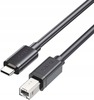 Kaabel USB-C/USB-B Unitek C14140ABK03-1M, 1 m, must