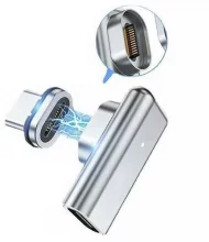 Adapter USB-C Beline BLNAM01, magnetiline, 100W, hõbe