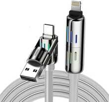 Kaabel 4w1 USB-C/USB-A/Lightning Blitzwolf BW-HDC6, 1,2 m, hall