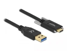 Kaabel USB-A/USB-C DeLOCK 84017, 1,5 m, must